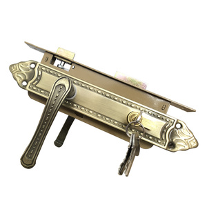 Khóa cửa chốt then chìa khóa bằng nhôm bền chắc, chức năng chống trộm phổ biến, giá rẻ, mã 6008, chất liệu thép sắt - Product Image 1