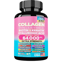 Vente en gros uniquement OEM/ODM : Complément de beauté en capsules de collagène pour le blanchiment de la peau, enrichi en vitamine C et kératine, pour la beauté de la peau, des cheveux et des ongles.