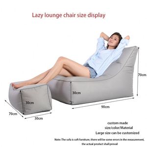 Housse de pouf, canapé paresseux, fauteuil tatami, mobilier en tissu imperméable sans rembourrage, housse de siège beanbag - Product Image 5
