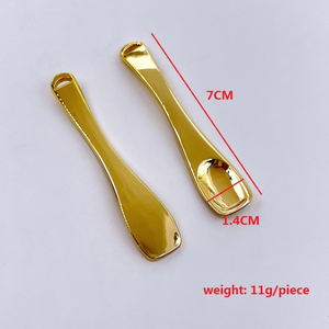 DF313 Espátula Cosmética de Metal de Aleación de Zinc, Exquisita y Lujosa, Plateada, para Crema, Masajes y Aplicación, Catálogo de Herramientas - Product Image 5