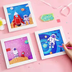 Astronaut Diamond Painting Kits für Kinder Diamond Art Painting Raumschiff Diamond Painting Home Decoration Handmade Gift