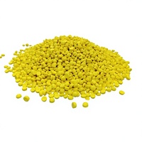 FE3115 Granulés de masterbatch colorant jaune pour moulage EVA, haute brillance, résistants aux UV, ignifuges et aux produits chimiques