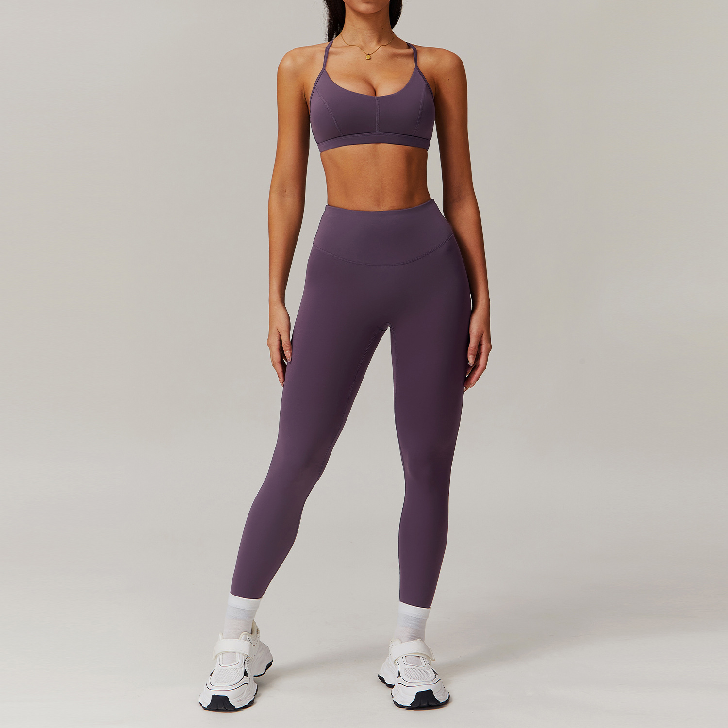 soutien-gorge + pantalon violet