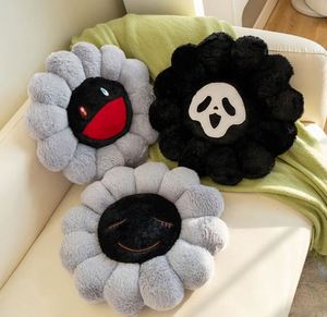 Nouvel oreiller en peluche super doux en forme de fleur avec motif tournesol personnalisé, housse en coton confortable et rembourrage en coton PP, unisexe - Product Image 5