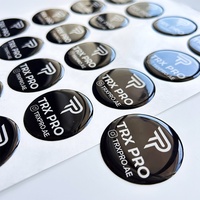 Autocollants en résine époxy transparente de haute qualité, personnalisés avec logo en dôme, en silicone, résistants à l'eau, impression CMYK