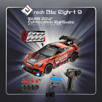Voiture de course télécommandée en métal 1/24, 2,4 GHz, 4 roues motrices, modèle sportif haute vitesse, jouet de course, retour automatique, suivez-moi pour les garçons, intérieur-extérieur