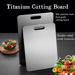 Durable Double-Sided 304 Stainless Steel Cutting <b>Board</b> Anti-Bacteria Anti-Mildew Eco-Friendly Dishwasher Safe Kitchen <b>Tools</b> - Product Image 4