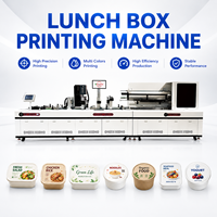 Machine d'impression automatique pour boîtes à lunch, pour contenants alimentaires, logo personnalisé, code-barres, code QR, industrie de la fabrication d'emballages