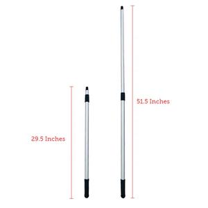 Varilla telescópica de poste de extensión de aluminio palo de escoba telescópico con 2 secciones para extender la longitud de 29 a 52 pulgadas - Product Image 6