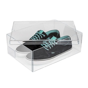 2022 Factory Customize clear acrylic shoe storage boxes