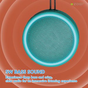 Ngoài trời BT 5W Powered RGB Bass âm nhạc TF Khe cắm thẻ không dây di động không thấm nước IPX6 tắm bluetooths Loa - Product Image 5