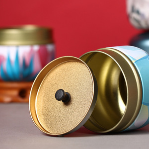 Boîtes en étain de haute qualité en forme de pomme, boîtes à thé, pots à bonbons, contenants scellés de 50g, vente en gros, personnalisables - Product Image 3