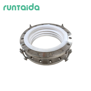 Runtaida <span class=keywords><strong>BEJ</strong></span> Joint de dilatation à bride en acier inoxydable 304 forgé avec soufflet en PTFE résistant aux hautes températures et tête ronde - Product Image 1
