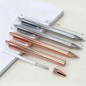 Rose <b>Gold</b> and Silver High-End Metal Ballpoint With Logo Elegant Signature Custom <b>Pen</b> Suitable for Corporate Gifts - Product Image 3
