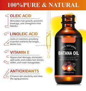 Batana Oil 100% Elixir capillaire bio nourrissant et épaississant pour cheveux secs crépus et croissance - Product Image 5