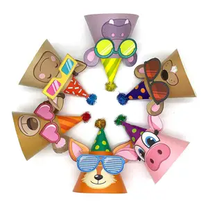 Fournitures de papier de fête à thème Mardi Gras cadeaux de vacances mignons coiffes drôles chapeaux en papier