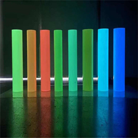 Lámina Reflectante Fotoluminiscente Multicolor YEEMAX, Autoadhesiva, Irrompible, Señales de Advertencia de Seguridad Vial, 8 Años de Duración