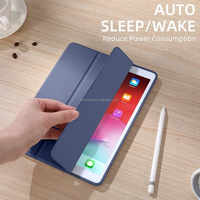 Étui pour iPad 12 A19 2026 iPad (A16) 11e génération 2025 iPad 10e génération, coque en silicone magnétique pliable avec support intelligent et porte-crayon