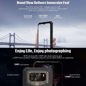 Nouveauté <span class=keywords><strong>HOTWAV</strong></span> <span class=keywords><strong>W10</strong></span> Téléphone robuste 4 Go + 32 Go 15000 mAh Téléphones mobiles 4G Android 12 Smartphones - Product Image 6