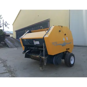 Pto Drive Mini Tractor Implements Baler Farm Equipment Mini Round Hay Baler Machine For Farm Use