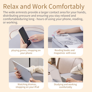 Minimalista fabbrica 25D di alta qualità in schiuma di lettura cuscino bracciolo Lap scrivania cuscino di lettura per il letto per il gioco e il gioco - Product Image 4