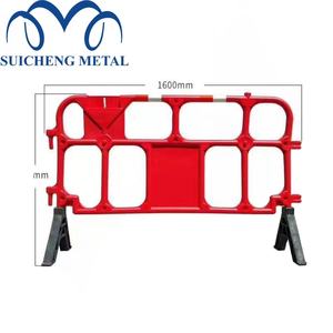 Barrera de control de multitudes portátil Alquiler y alquiler de cercas temporales de plástico PVC Barreras de tráfico Valla - Product Image 3