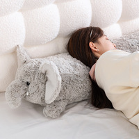 Weiches, langes Tierfigur-Körperkissen, Plüsch-Kuschelkissen, PP-Baumwollfüllung, Schlafkissen für Erwachsene, Kinder, Zuhause, Bett