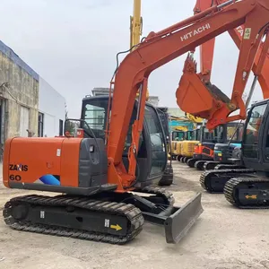 Orijinal kalite güvence kullanılmış diggers paletli ikinci el ekskavatör Hitachi ZX60