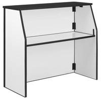 Comptoir de bar portable au design moderne, pliable, économique, avec LED, idéal pour les caves à vin et les bars domestiques, fabriqué en panneaux de bois