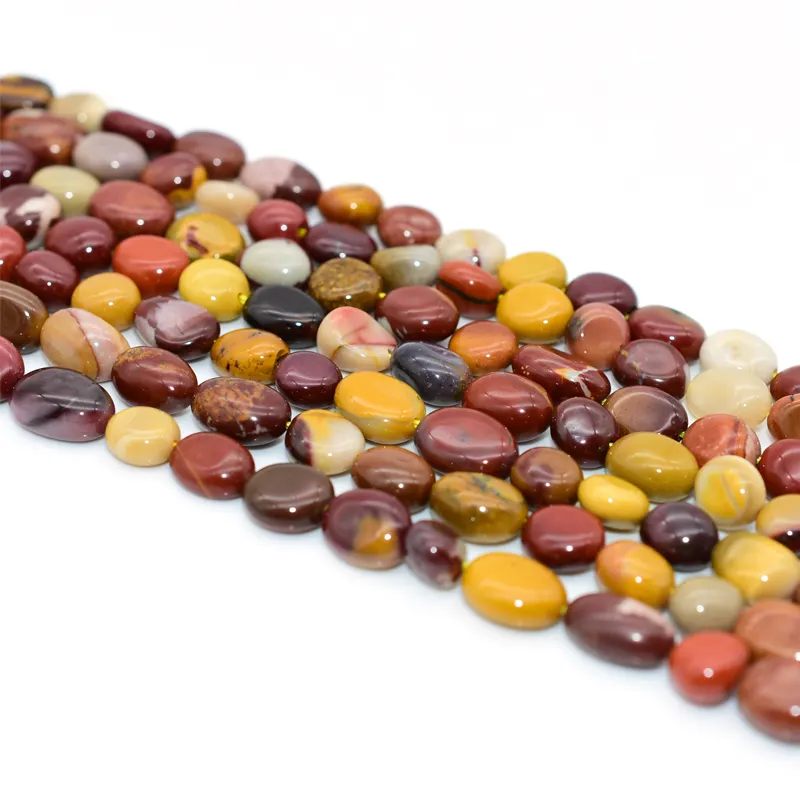 Wholesale DIY Jewelry Making Supplies 6*8/8*10mm Natural Mookaite Jasper Loose Gemstone Beads Stone Beads for Creative Designs