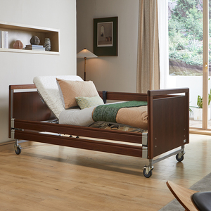 Tecforcare <span class=keywords><strong>Lit</strong></span> d'hôpital en bois au design allemand <span class=keywords><strong>Lit</strong></span> de soins médicaux réglable pour personnes âgées <span class=keywords><strong>Lit</strong></span> <span class=keywords><strong>électrique</strong></span> pour patients âgés - Product Image 4