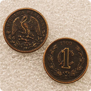 Monete Commemorative in Stile Antico da 1 <span class=keywords><strong>Centavo</strong></span> del Messico 1899-1905 - Product Image 2