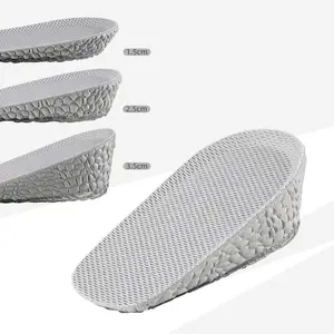 GEL insole for height increase half cushion non tiring foot soft sole shock absorption inner heel pad