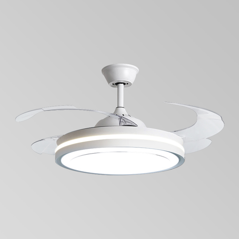 Wholesale DC Ceiling Fan Lamp Ventilador DE Techo LED Dimmable 4 Blades Modern Ceiling Fan with Light and Remote Control