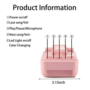 Mobiele Telefoon Stand Houder Met Blue-Tooth <span class=keywords><strong>Speaker</strong></span> Hd Draagbare Draadloze <span class=keywords><strong>Speaker</strong></span> Verstelbare Tablet Live Luie Beugel - Product Image 5