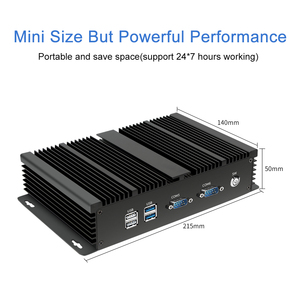 Mini Computadora Industrial Intel Core, DDR3, SSD, Doble Lan, HD, VGA, WIFI, <span class=keywords><strong>Win</strong></span> 10, Linux/Ubuntu, Sin Ventilador - Product Image 3