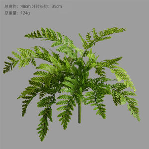 Haute assurance fougère persane <span class=keywords><strong>plante</strong></span> verte artificielle décoration murale en plastique souple pour la conception de paysage à la maison et les accessoires de colle - Product Image 6