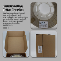 Filament PLA professionnel PRINTROO 1,75 mm, couleur unie, matière 3D, 1 kg net, surface lisse, toucher soyeux, figurine imprimée en forme de cœur