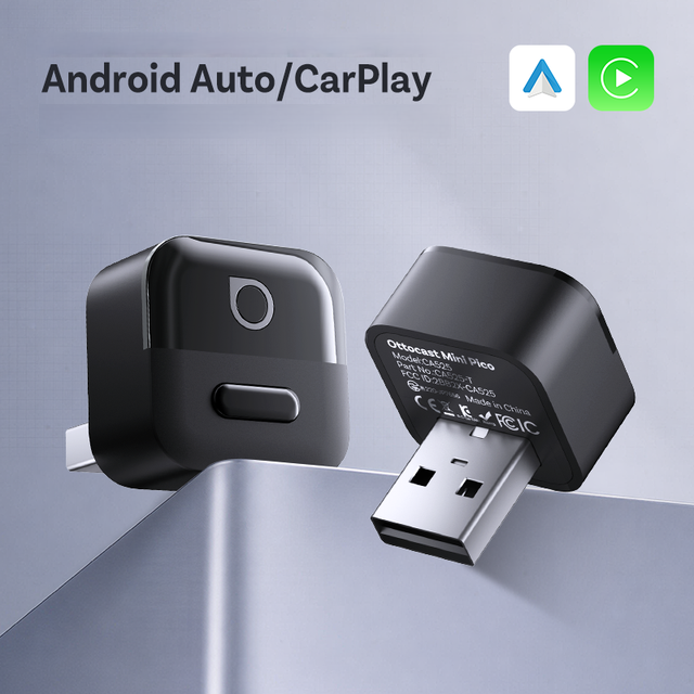 Ottocast 2 in 1 Wireless Carplay Adapter Android Auto USB Dongle Plug and Play for Car Authorized Wholesale Distributor