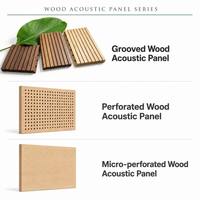Panneau mural acoustique en bois rainuré, panneau mural acoustique insonorisant, ignifuge, pour hôtel, bureau, auditorium, décoration intérieure