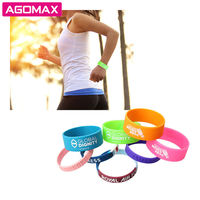Muestra Gratuita de Pulseras de Silicona Ligeras con Grabado en Relieve y Relleno de Color, Pulseras de Goma para Promoción de Marca OEM