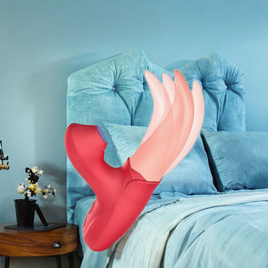 2-in-1 giocattoli sessuali orgasmo donna leccare succhiare vibratori G Spot massaggiatore e lingua clitoride stimolatore - Product Image 3