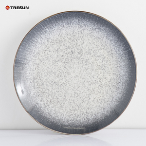 Juego de <span class=keywords><strong>Vajilla</strong></span> de Porcelana de Lujo Europeo Gris Redondo para <span class=keywords><strong>12</strong></span> Personas con Servicio Completo Elegante Japonés y Juego de Tazas - Product Image 3