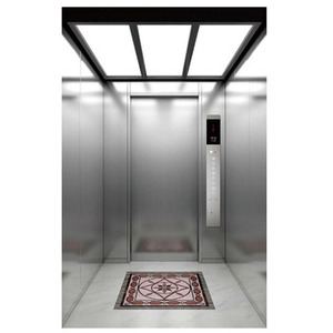 Ascenseur commercial pour passagers de 1600 kg pour hôtels, design moderne, entraînement AC sans engrenages, ascenseur extérieur - Product Image 1