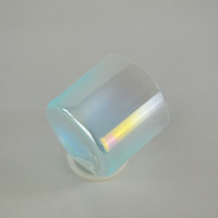 Bol chantant en cristal de guérison sonore HF Aqua Ombre Cosmic Light Alchemical Clear Crystal Sound Bowl Meditation Quartz Singing Bowl