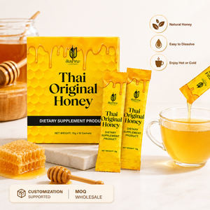 Sirop de miel pur pour boissons, édulcorant naturel avec étiquette privée OEM, emballage personnalisé et approvisionnement en gros - Product Image 1