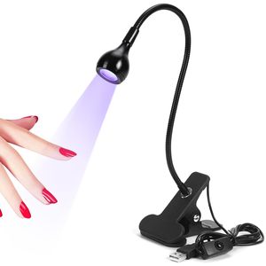 Nouvelle Lampe UV LED Mini Transfrontalière pour Ongles, Lampe de Table USB à Col de Cygne Portable pour Séchage de Gel et Vernis à Ongles - Product Image 1