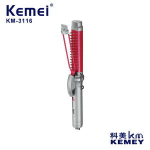 เครื่องม้วนผมเคเมอิสีแดงแบบพกพาพร้อมระบบป้องกันความร้อนสำหรับจัดแต่งทรงผม - Product Image 4