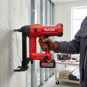 <span class=keywords><strong>Cloueur</strong></span> à béton sans balais Master-built NailTask DCCN90S3 20V haute performance avec batterie lithium-ion 18650 pour l'étanchéité des sous-sols - Product Image 1