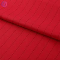 Tissu antistatique de haute qualité P 1,7 cm à rayures, tissu sergé imperméable antistatique